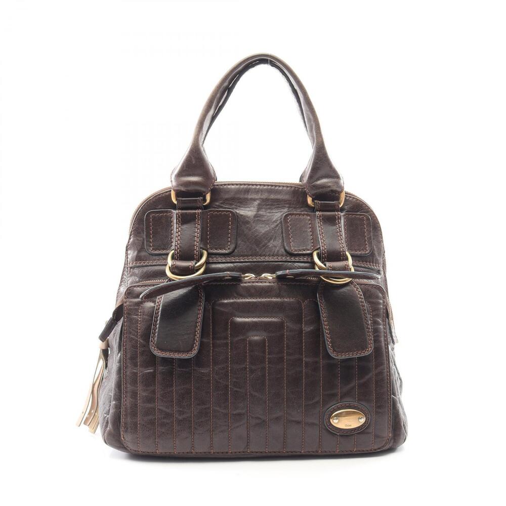 Chloe Bay Handbag Leather Brown